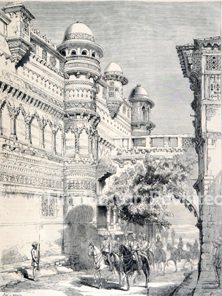/data/Original Prints/Historical/THE PRINCE OF WALES VISITING THE FORT AT GWALIOR.jpg